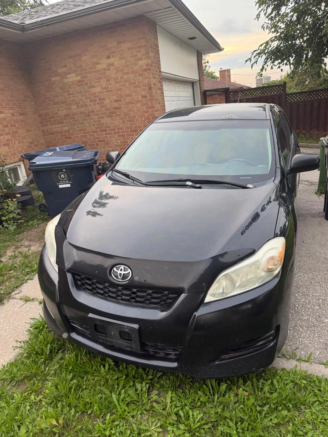 Black Toyota Matrix Hatchback