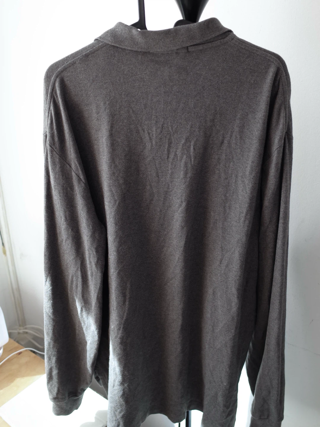 Polo Ralph Lauren Dark Gray Long Sleeve Polo Shirt 165$ (M) - photo 3