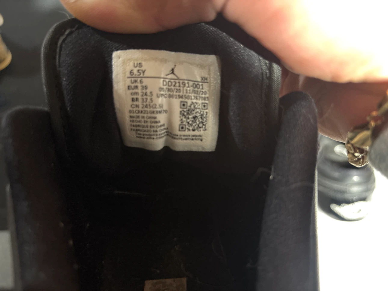 Air Jordan 1 Low Black Patent Leather Sneakers - photo 4
