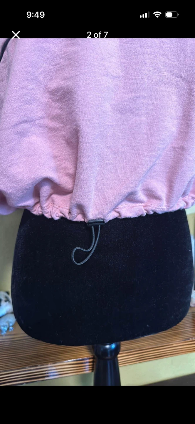 Pink Poem Copped Pull Over Sweater - photo 2