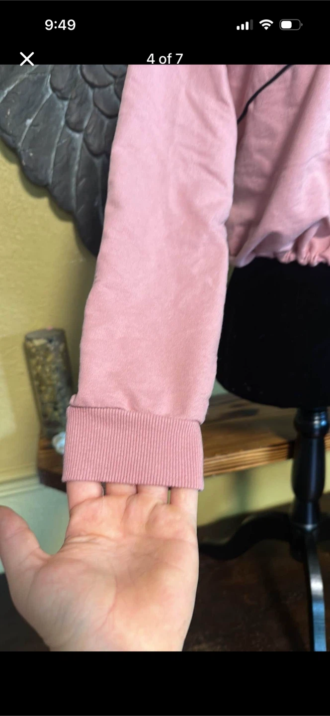 Pink Poem Copped Pull Over Sweater - photo 4