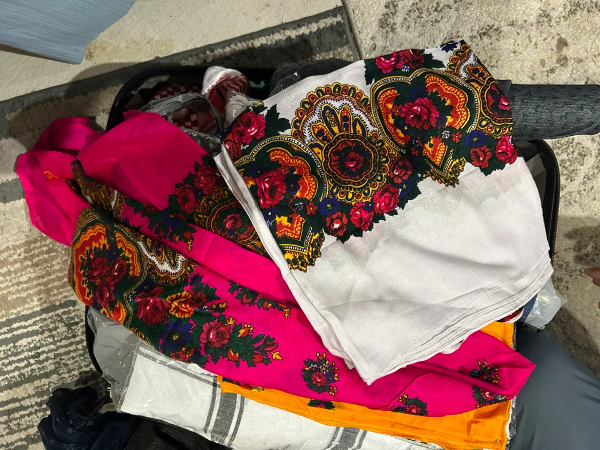 Floral Print Scarf Set