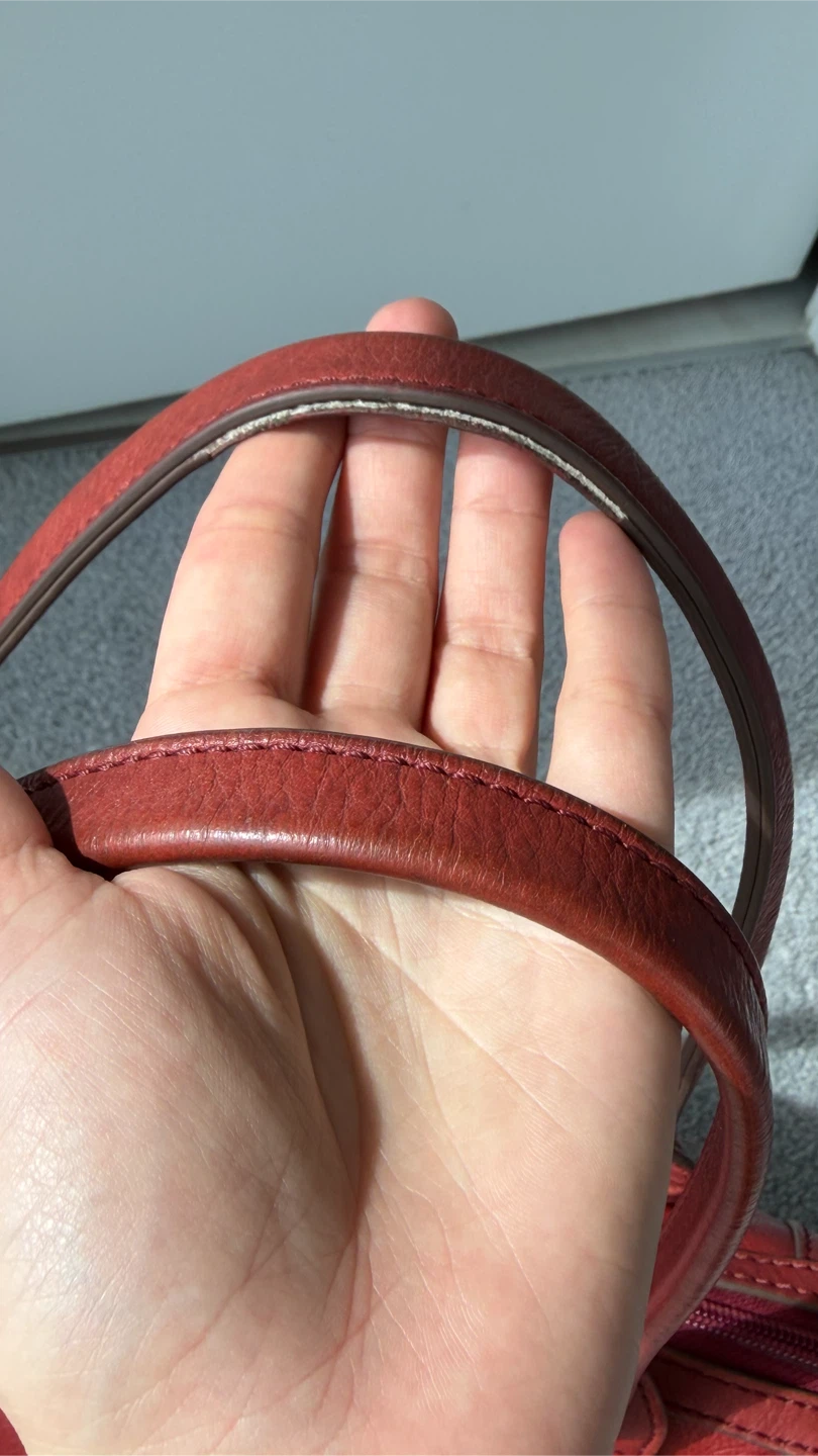 Red Fossil Leather Handbag - photo 4