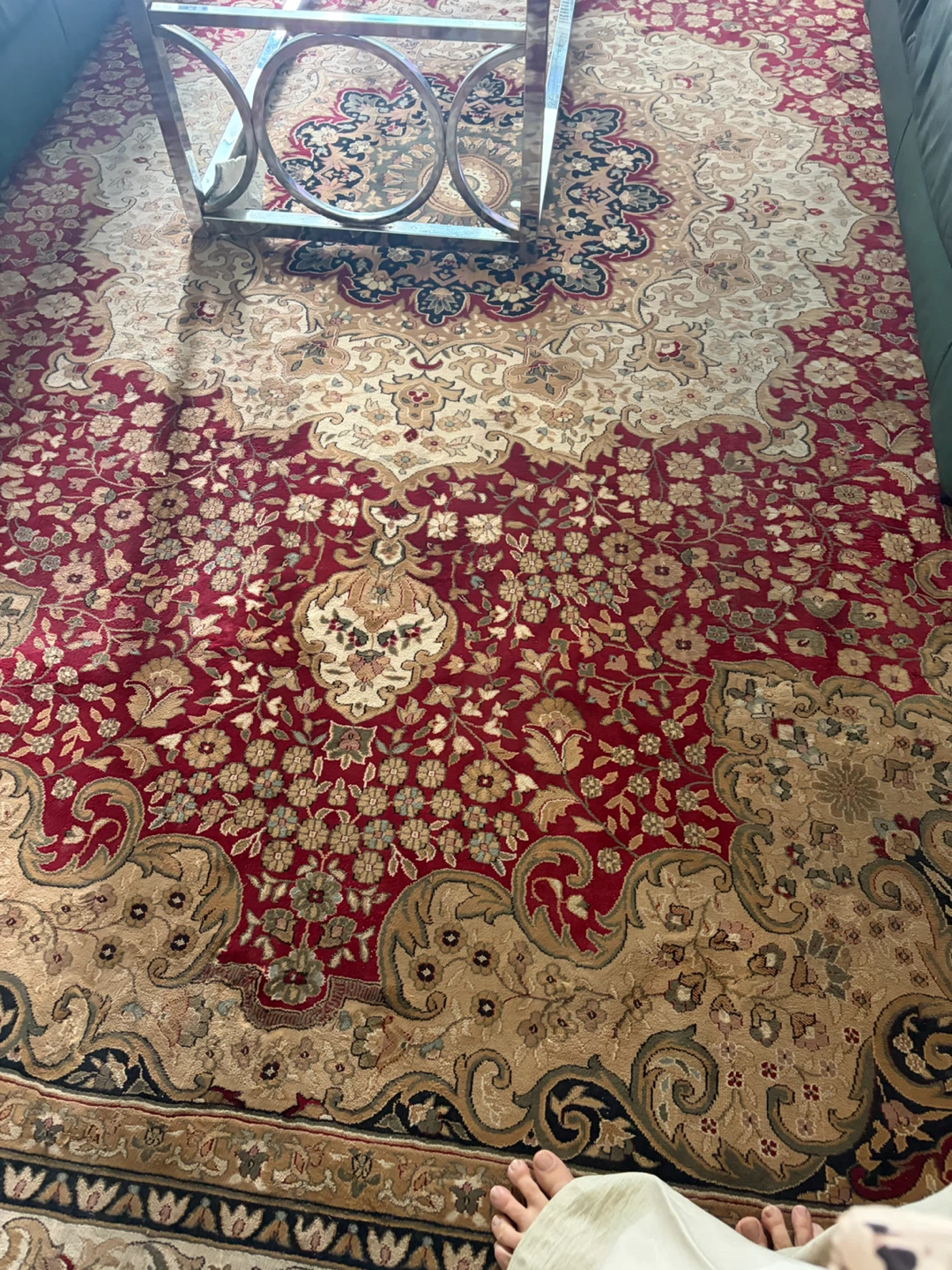 TTT Collection Area Rug, Red/Cream - photo 2