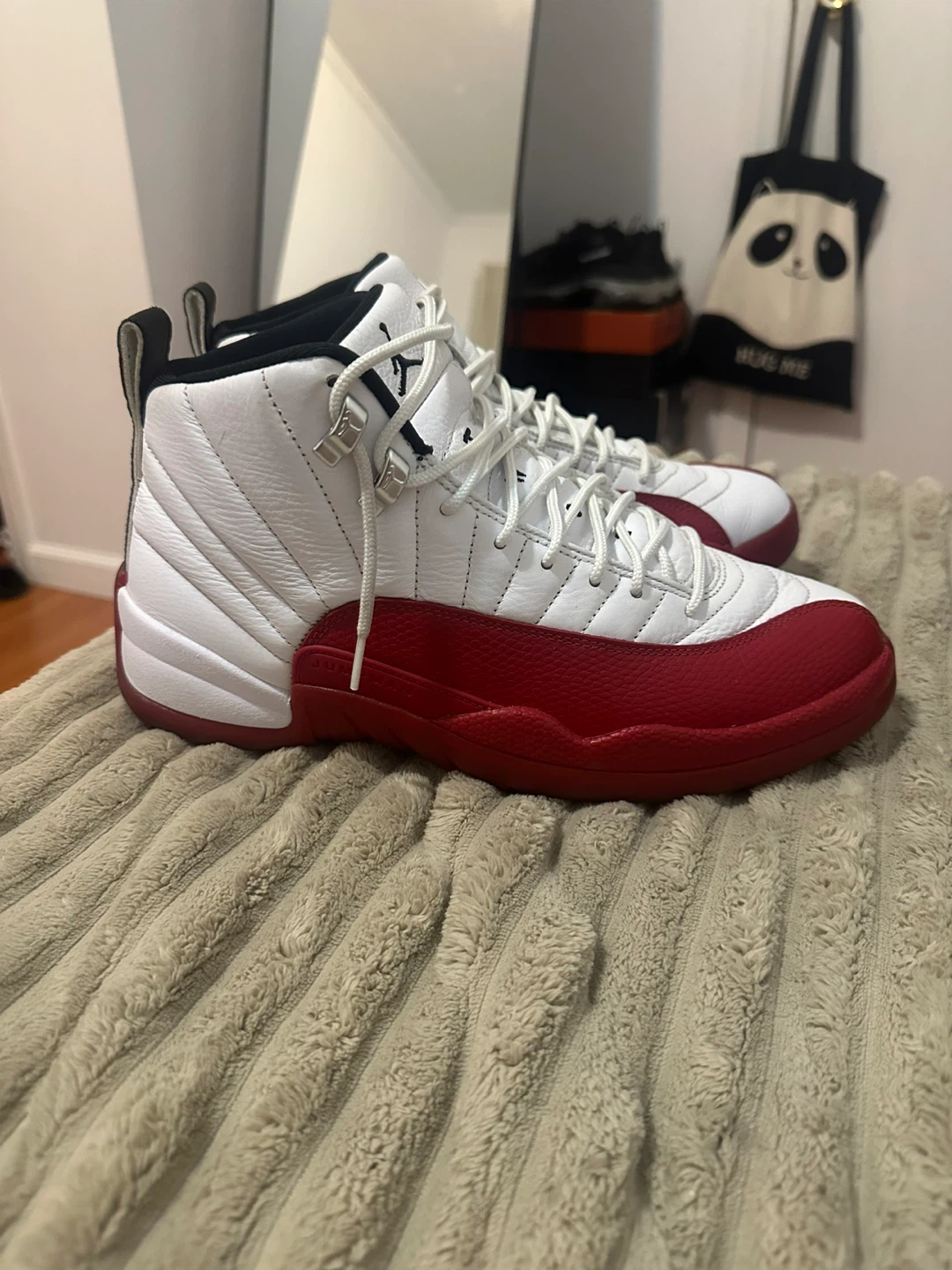 Nike Air Jordan 12 Cherry Red White - photo 2