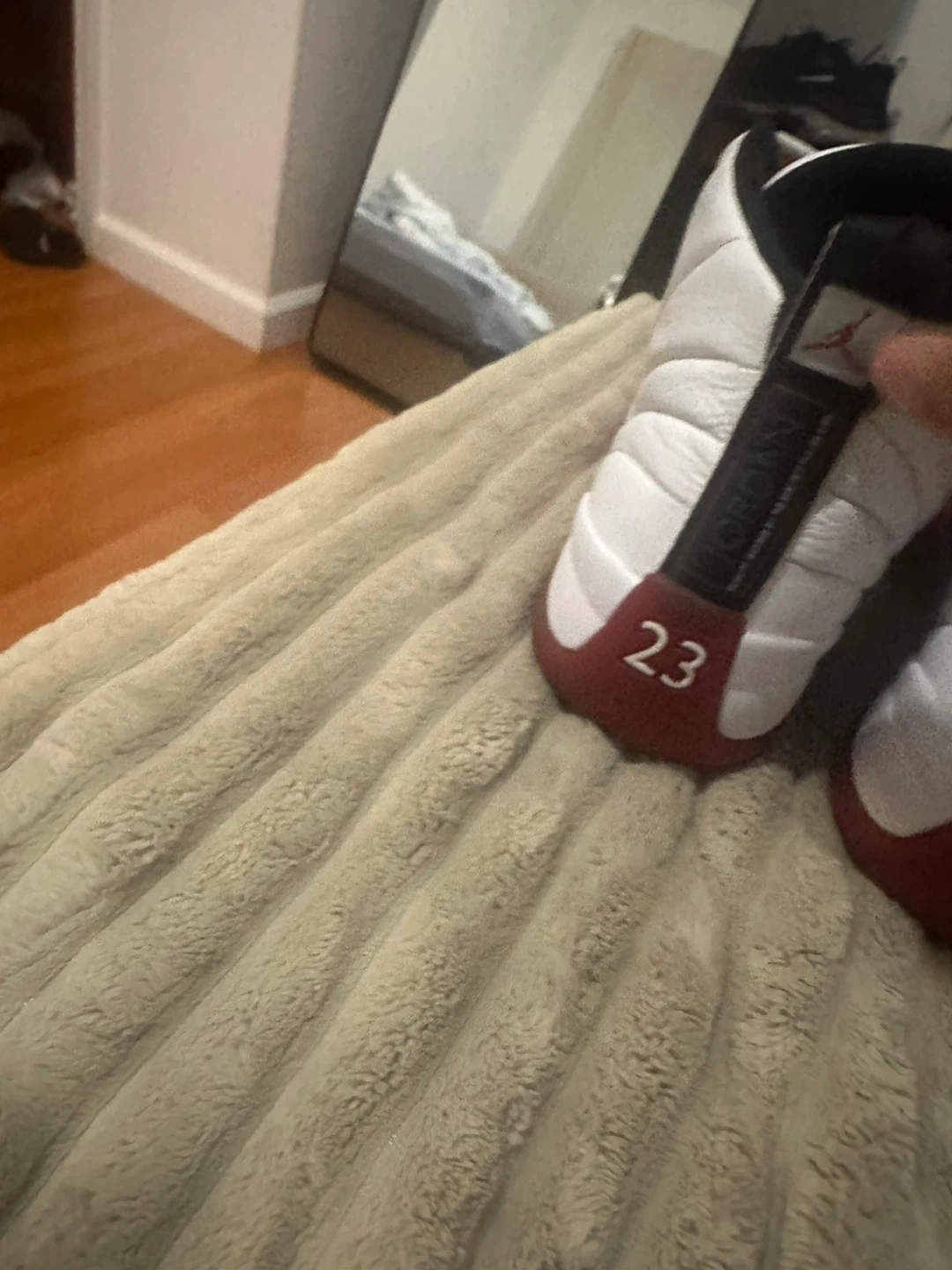 Nike Air Jordan 12 Cherry Red White - photo 3