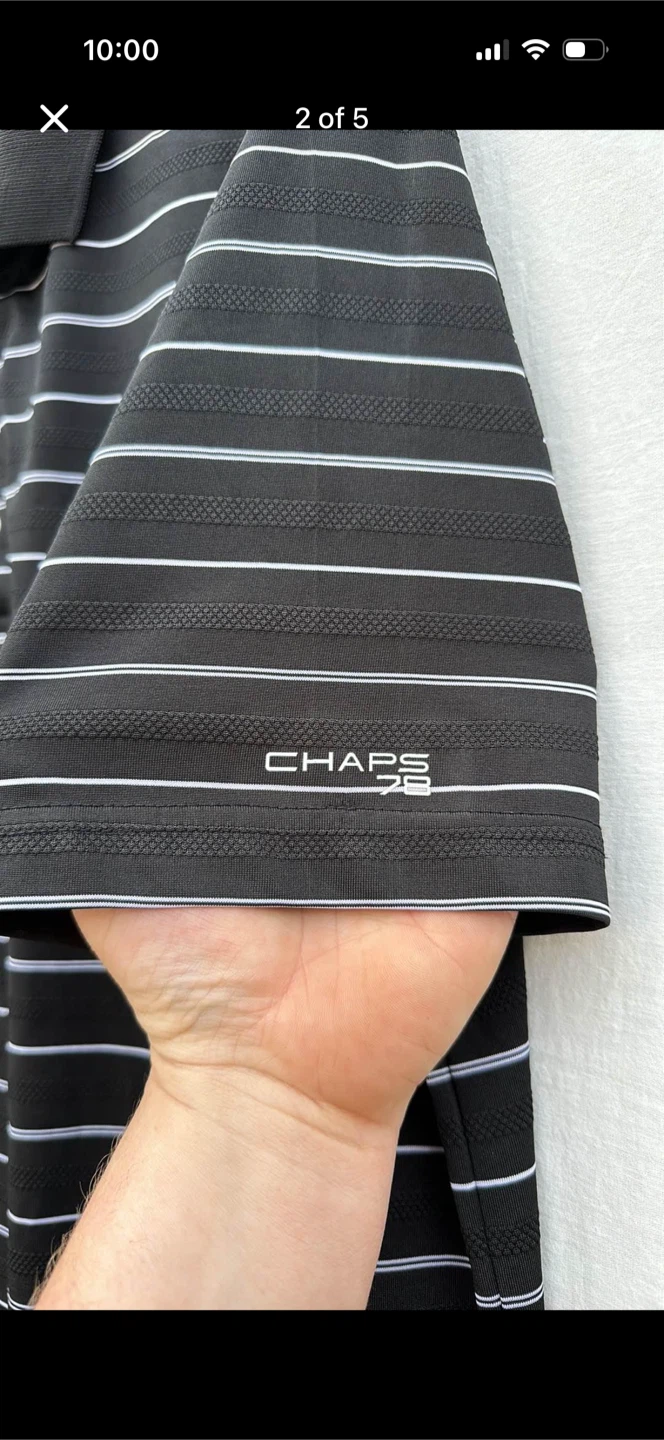 Chaps Striped Polo Shirt - photo 2
