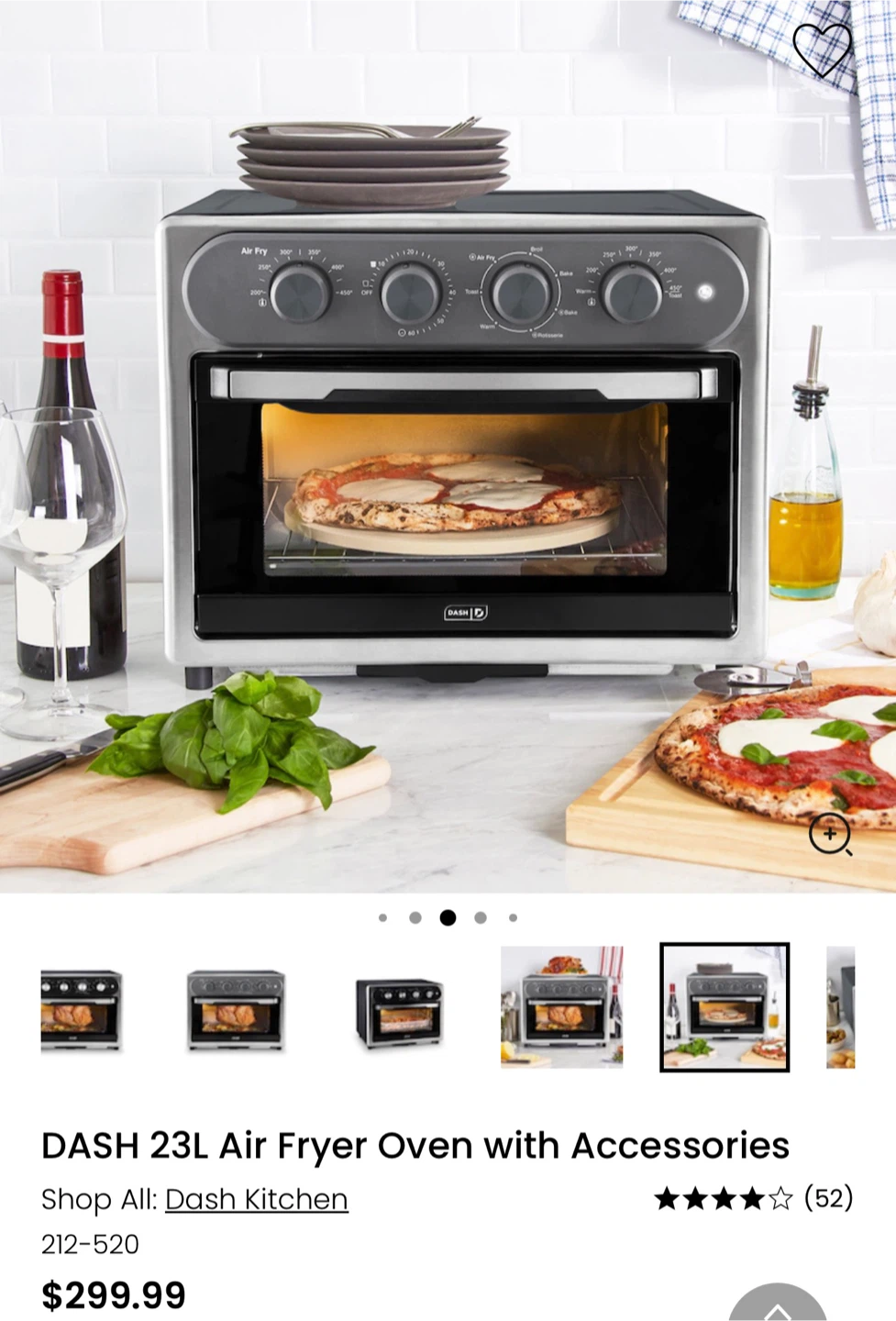 Dash 23L Air Fryer Oven with Accessories - photo 3