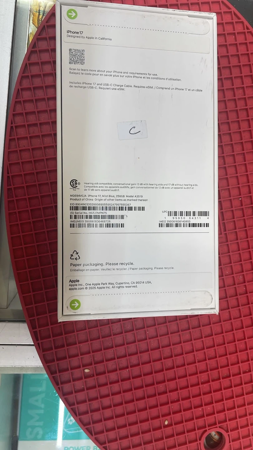 Apple iPhone 17 256GB Mist Blue - photo 2