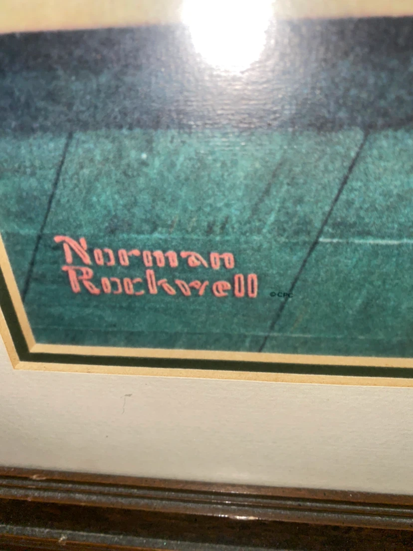 Framed Norman Rockwell Saturday Evening Post Print - photo 2