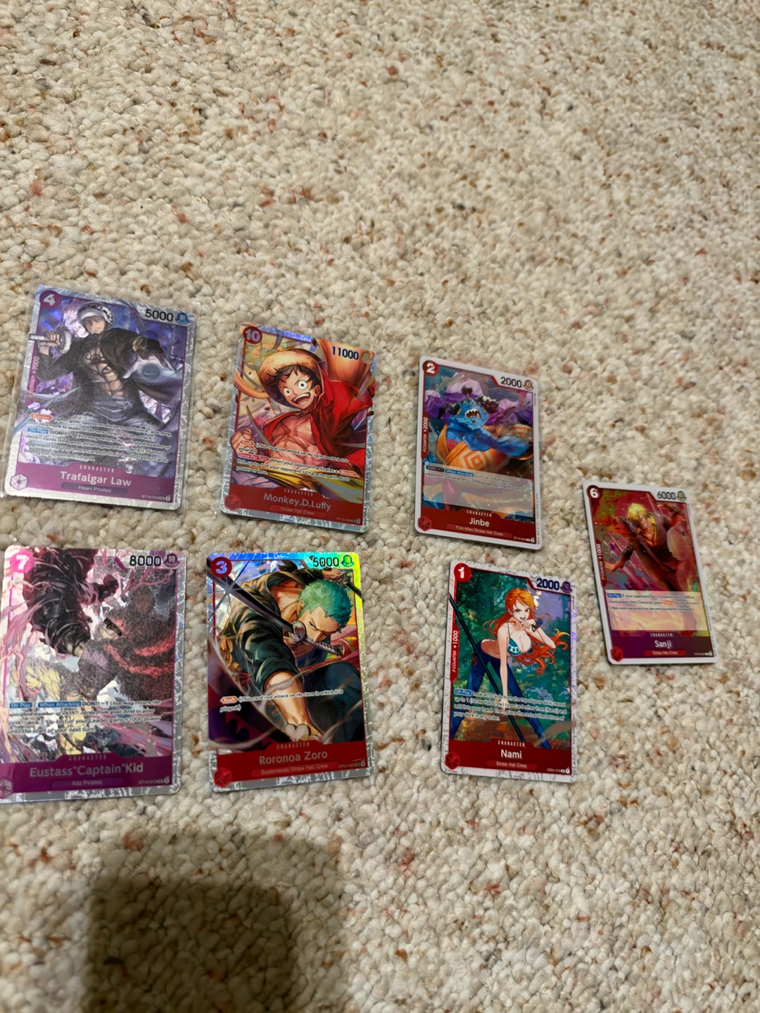 One Piece cards three captains deck