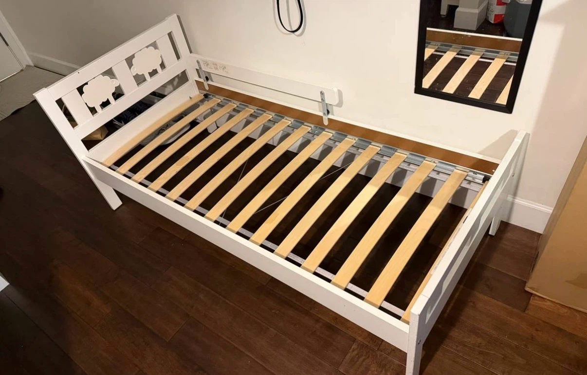 IKEA KRITTER Bed Frame - White Rock - photo 2