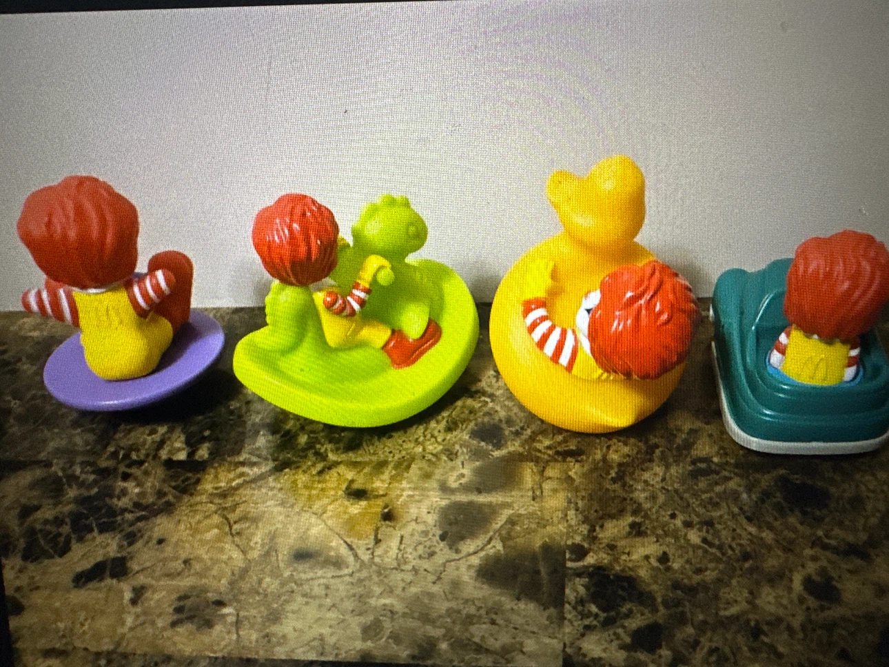 Set of 4 Vintage McDonald's Ronald McDonald Figures