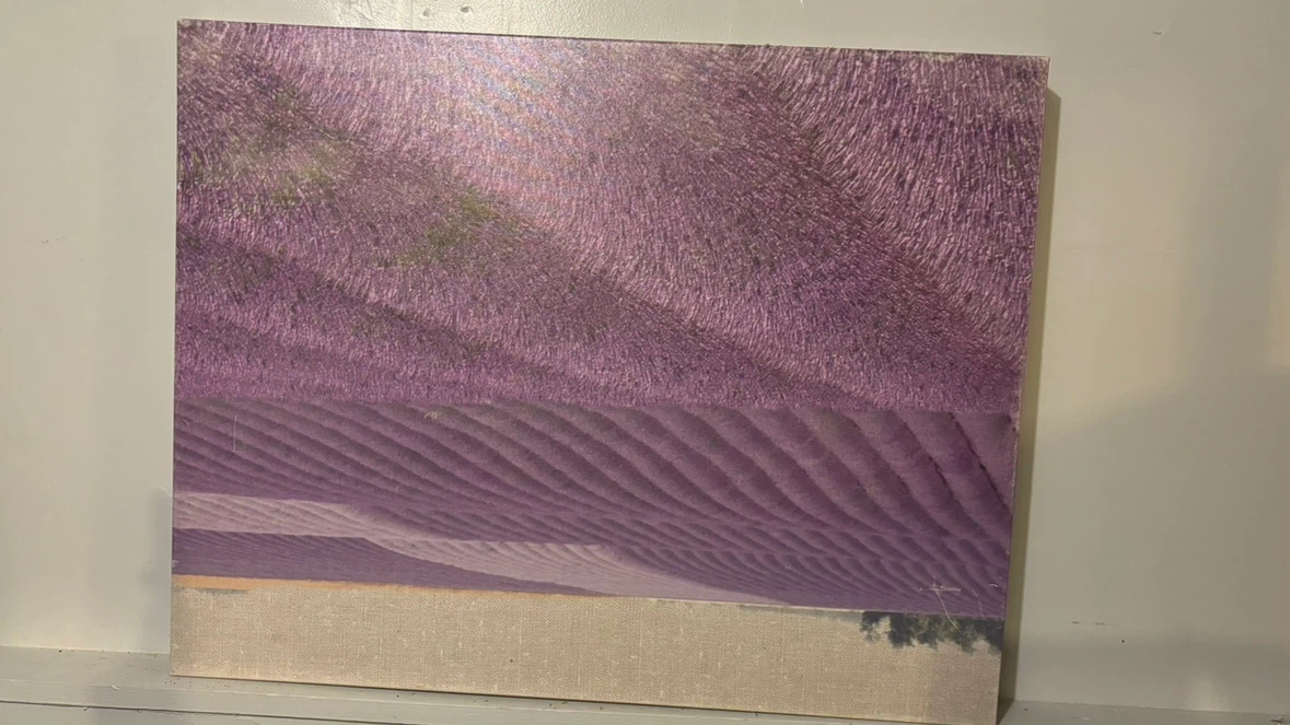 Lavender field wall art canvas