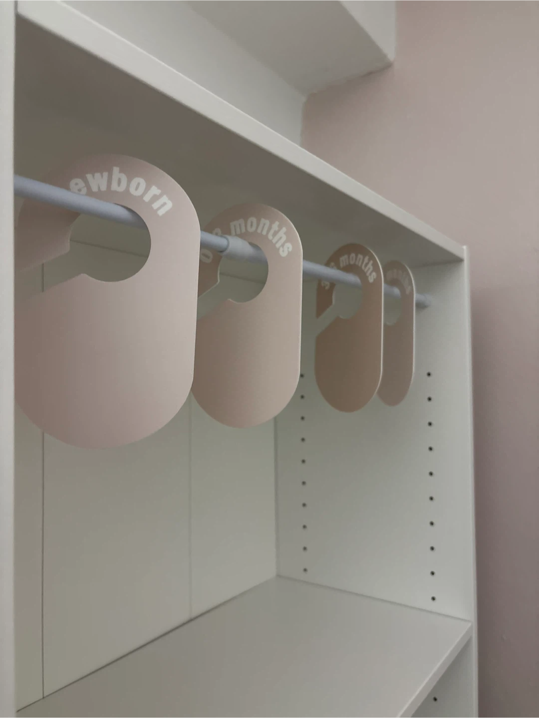 White nursery baby clothing closet/ organizer - photo 4