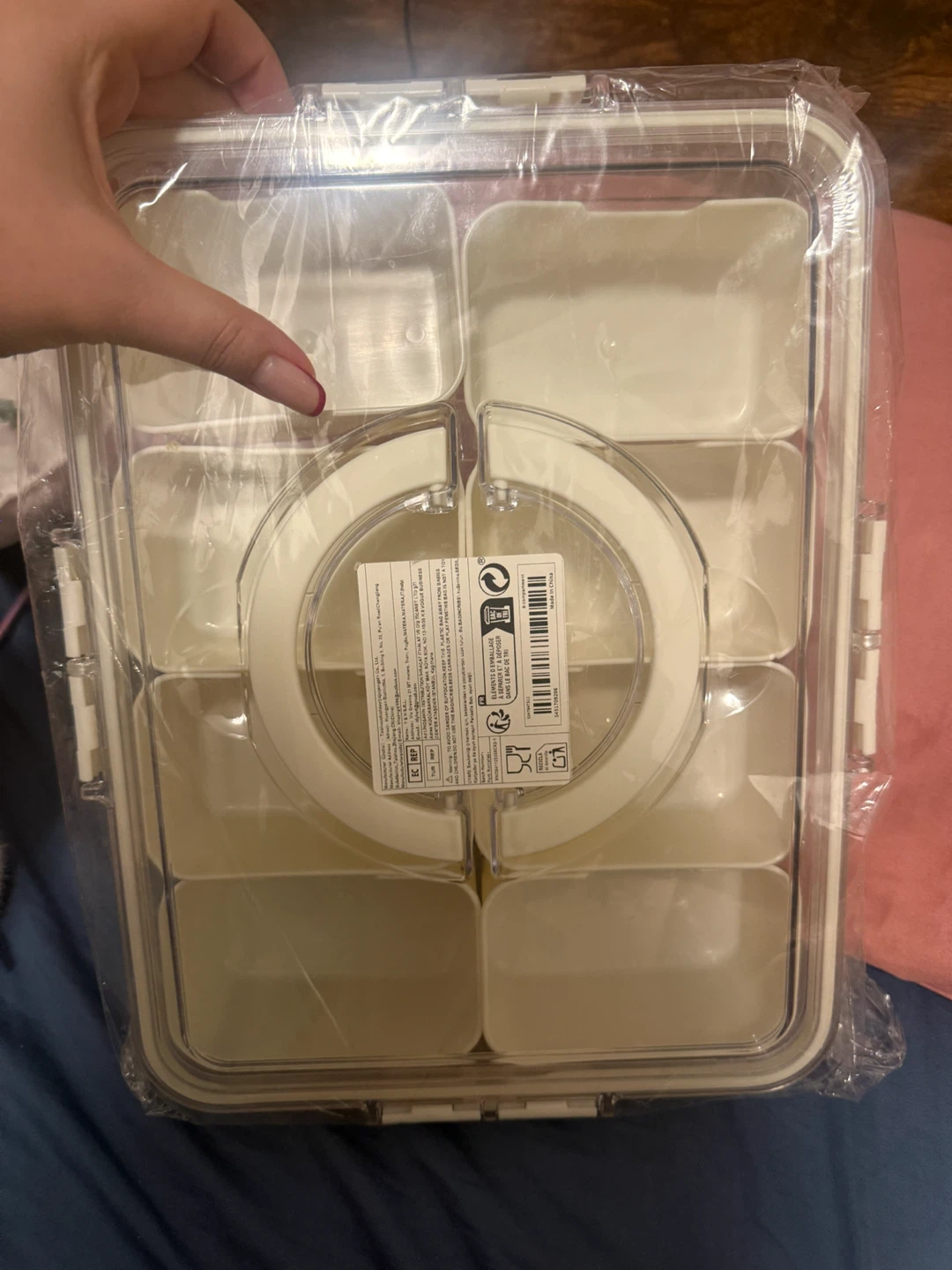 Clear 8-Compartment Storage Organizer - photo 2