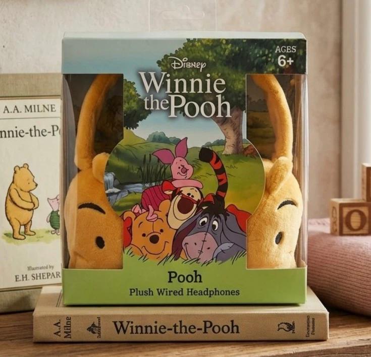 Disney Winnie the Pooh Plush Wired Headphones