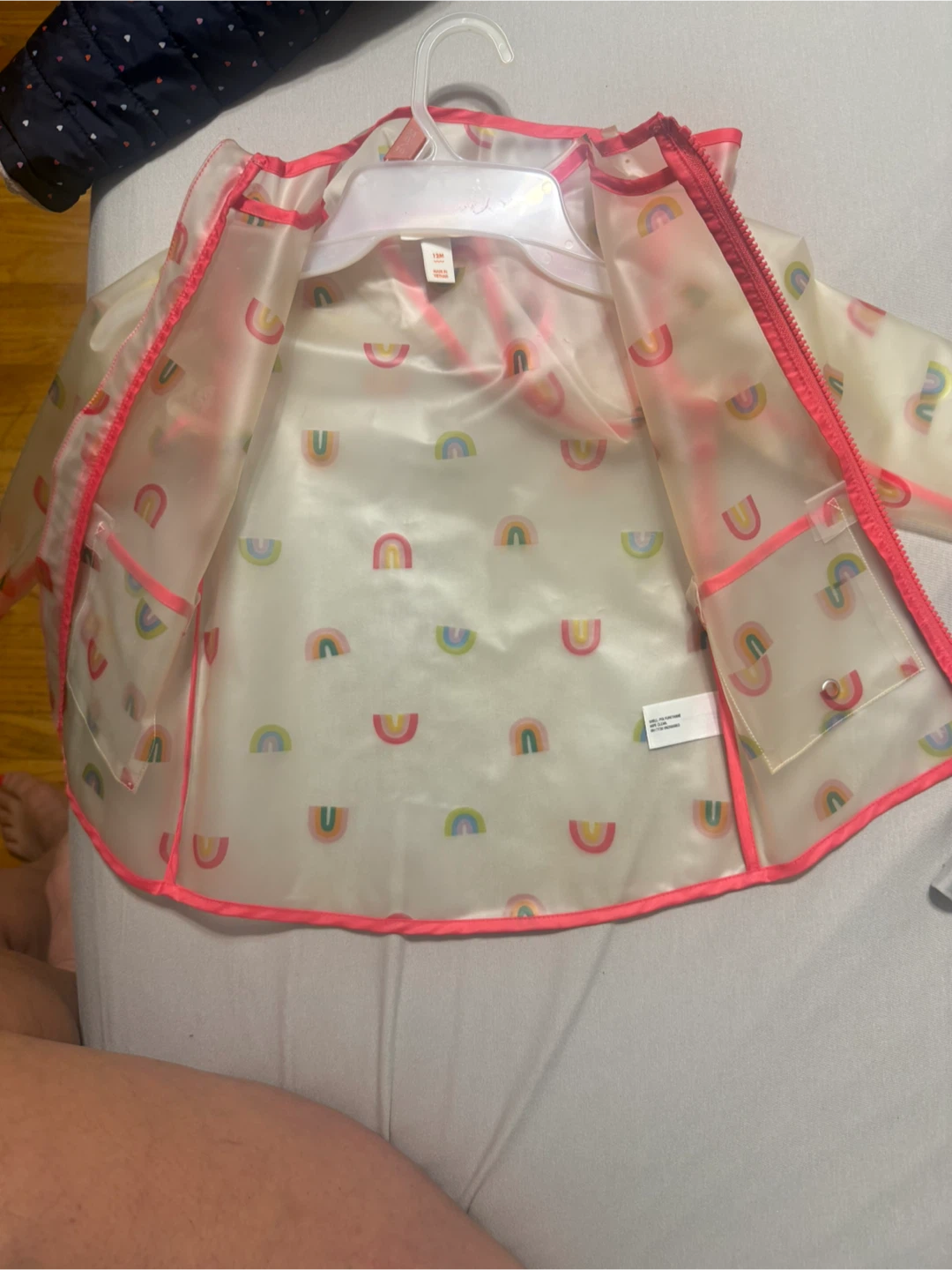 Toddler Rainbow Rain Jacket - photo 2