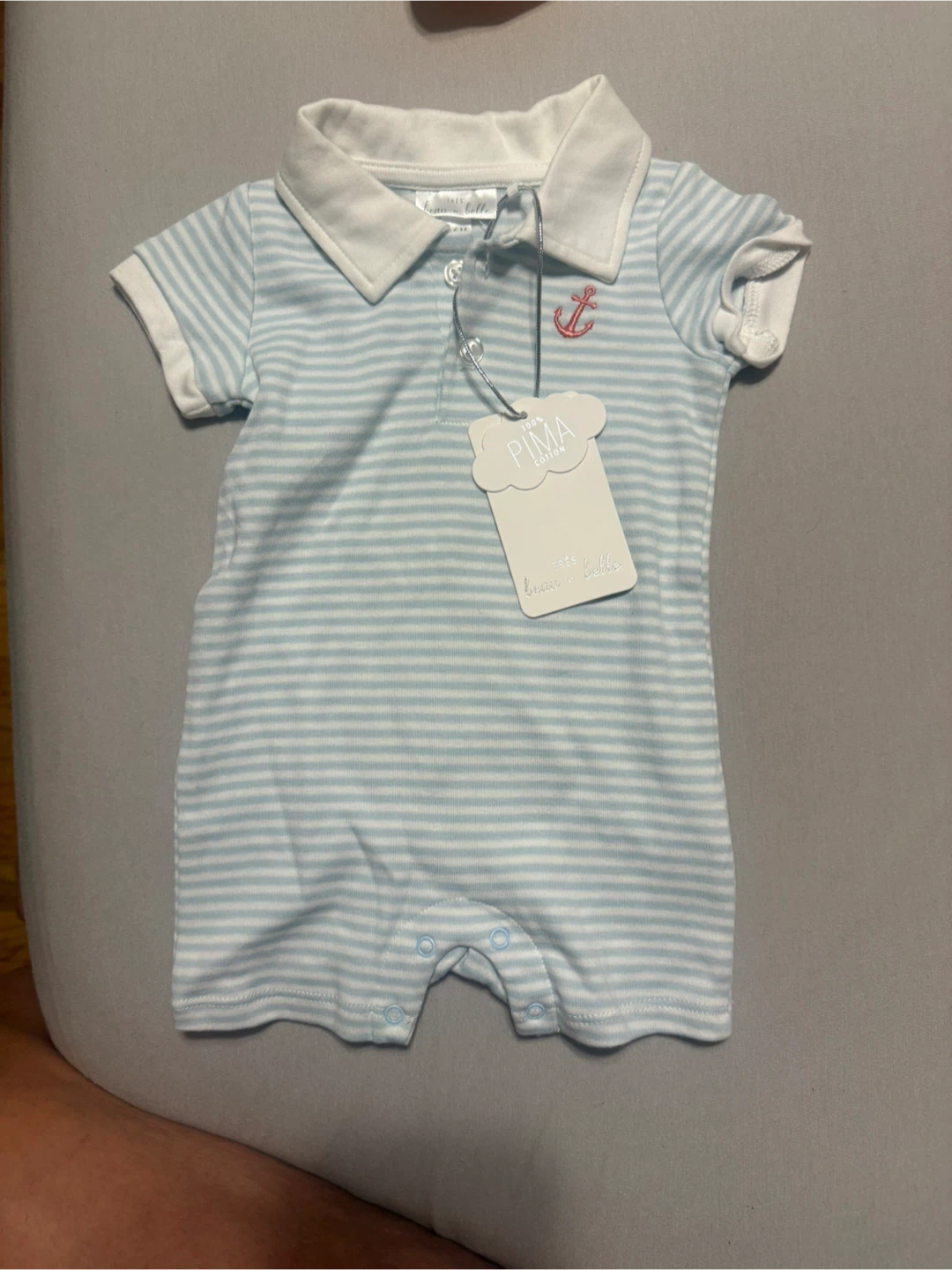 Tres Beau Belle Pima Cotton Baby Romper