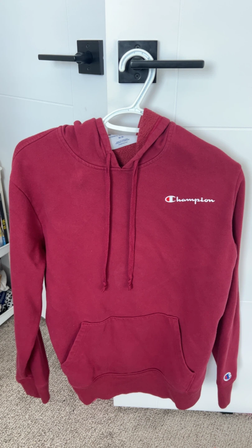 Champion and Nike hoodies