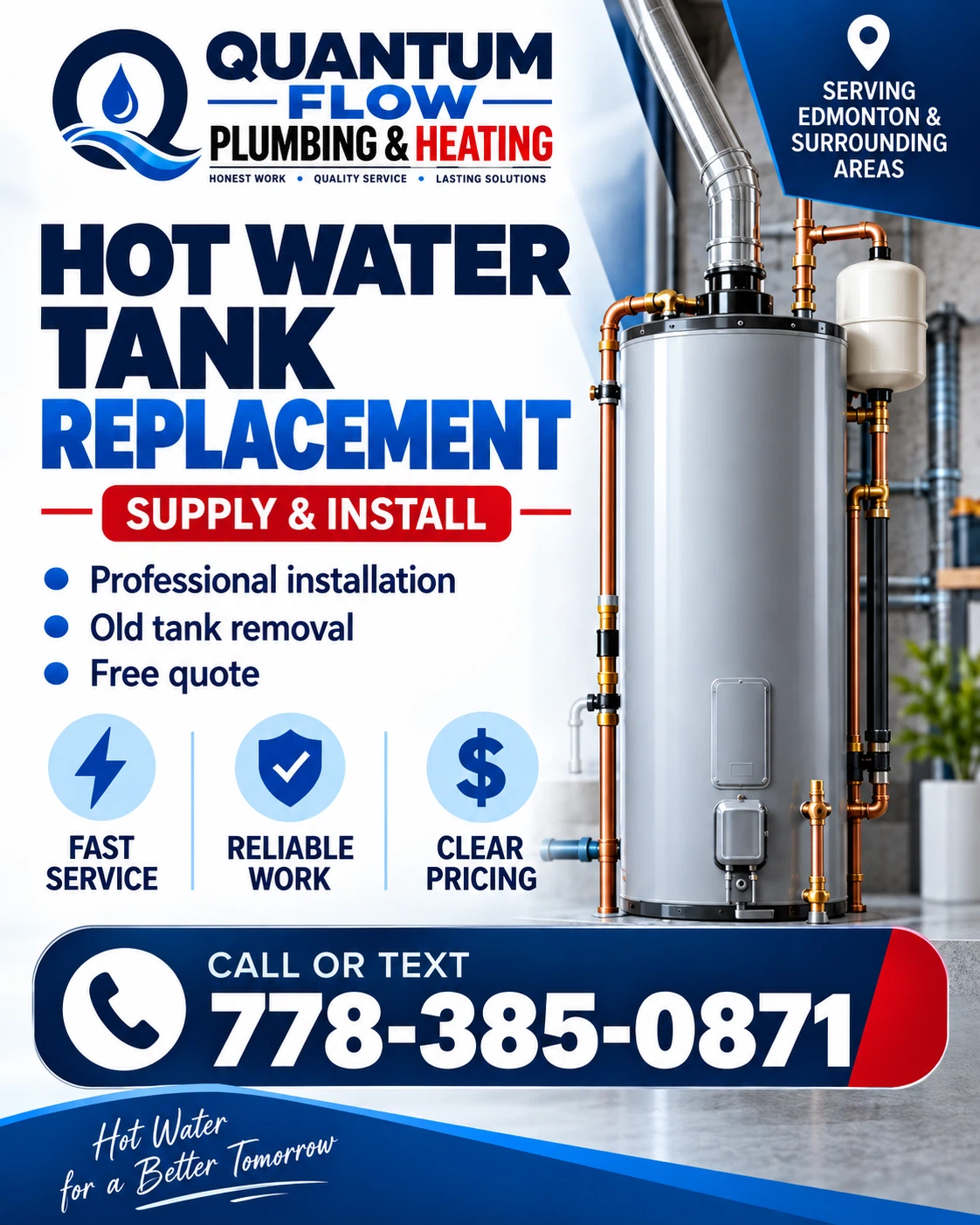 Hot water tank