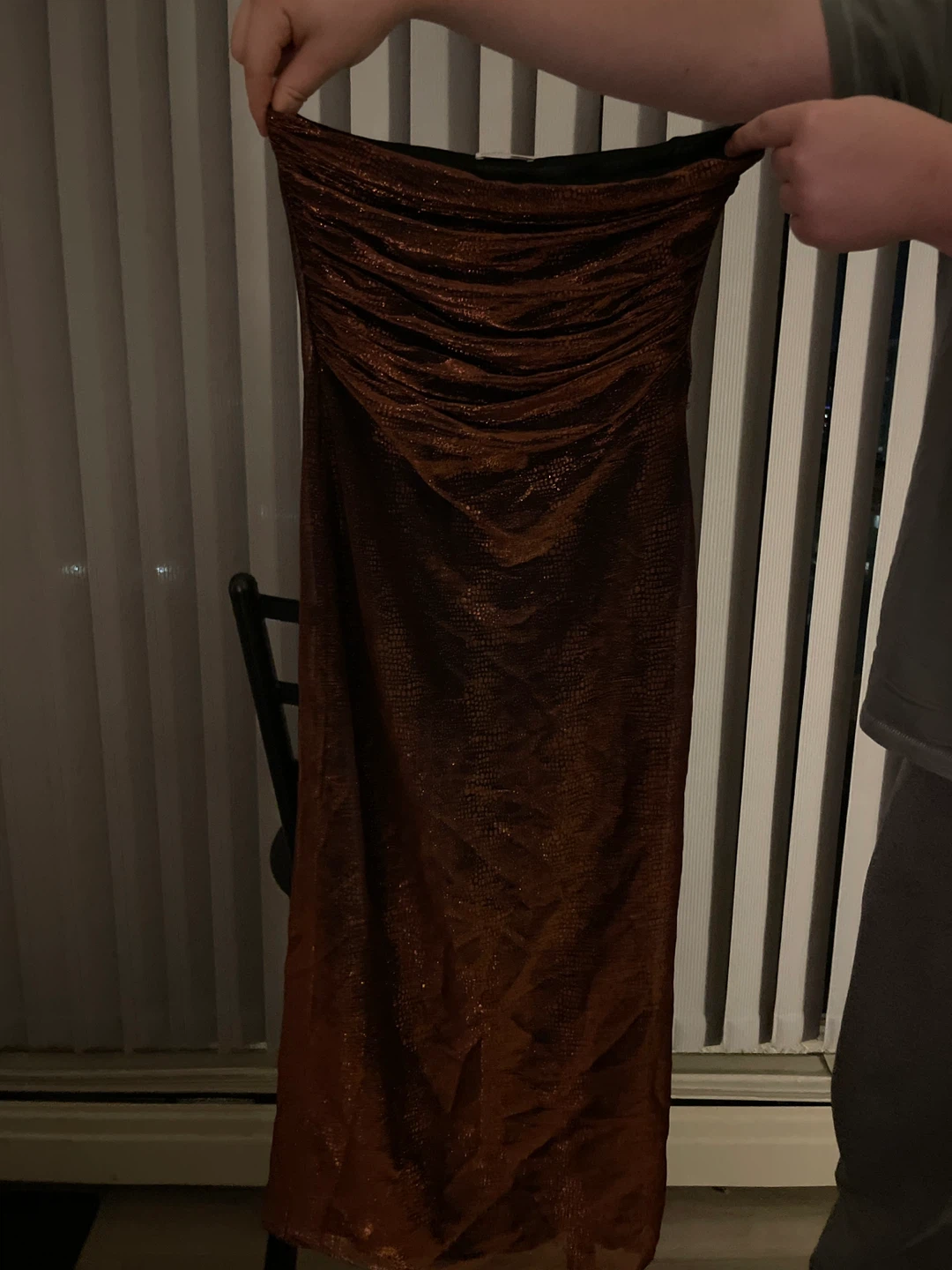 Copper Shimmer Dress
