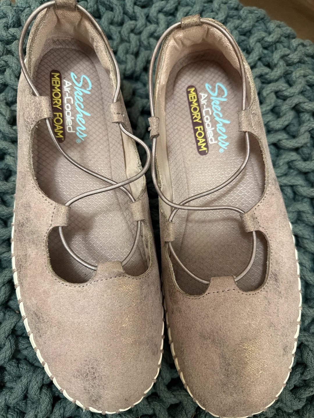 Skechers Air-Cooled Memory Foam Flats Size 7.5