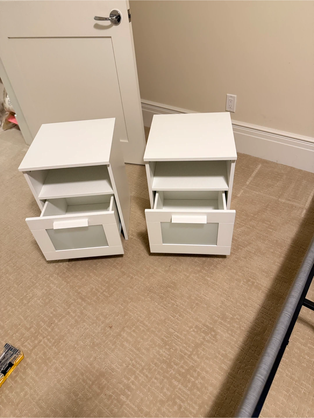 Pair of White Nightstands - photo 4