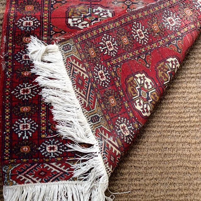 ⭐️Small beautiful antique handmade wool Turkmen rug⭐️ - photo 3