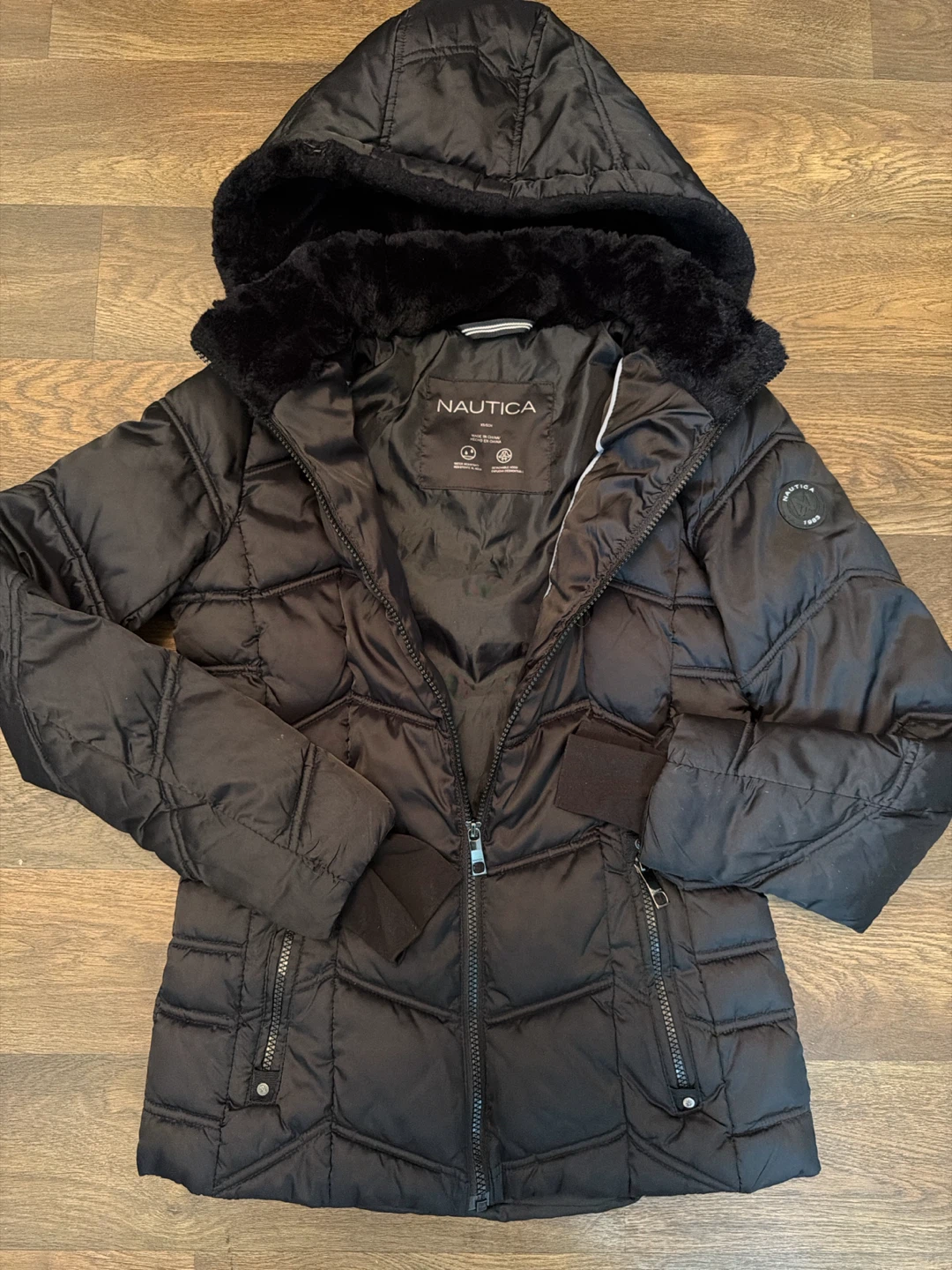 Nautica Black Puffer Jacket