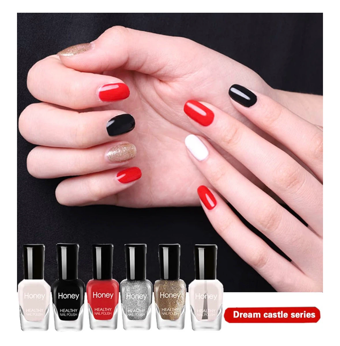 Non Toxic Nail Polish Set, Easy Peel Off and Fast Dry - photo 5