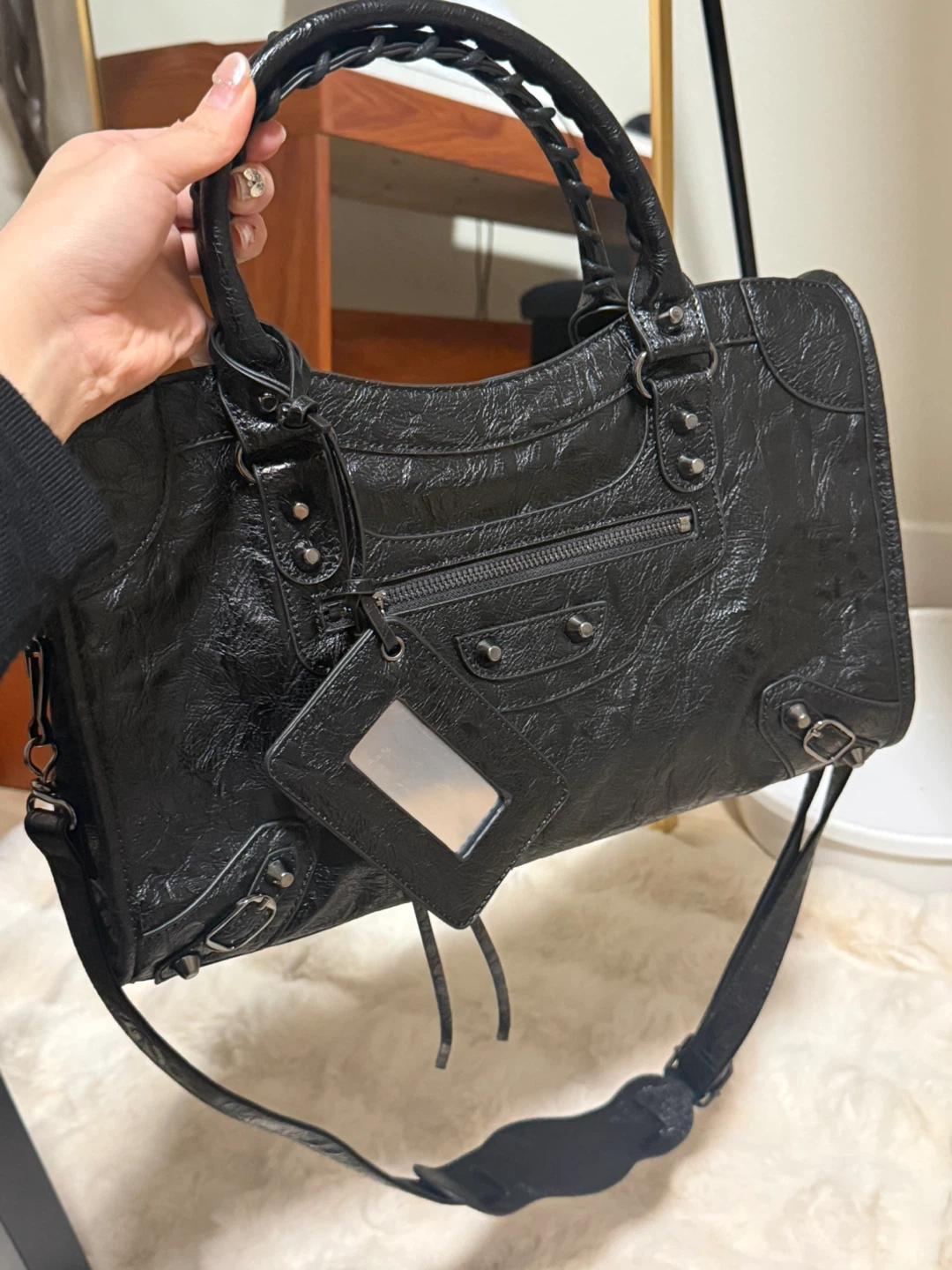 Large Black City Bag