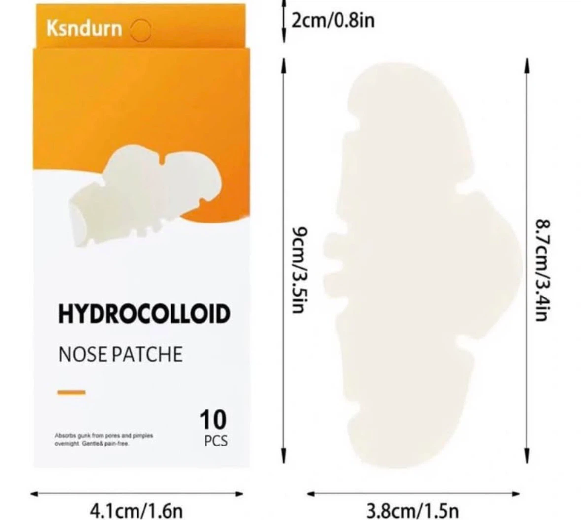 Nose/Hydrocolloid Pimple Patch (White) - photo 2