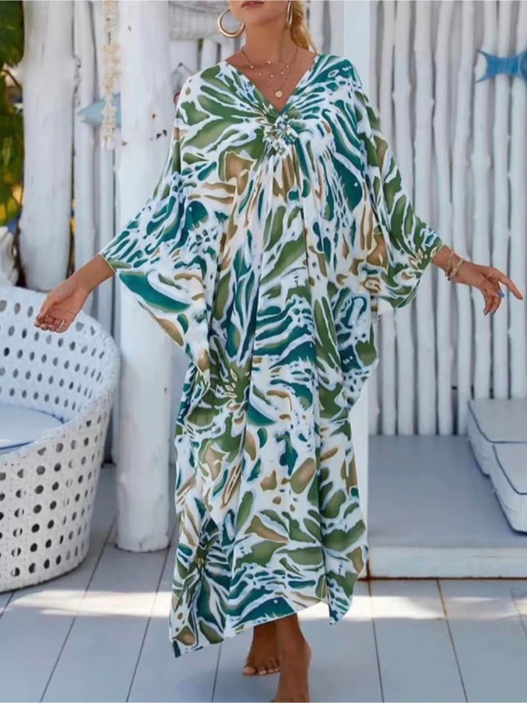 Bsubseach Kaftan Dresses Cover Up for Swimwear Women Plus Size
