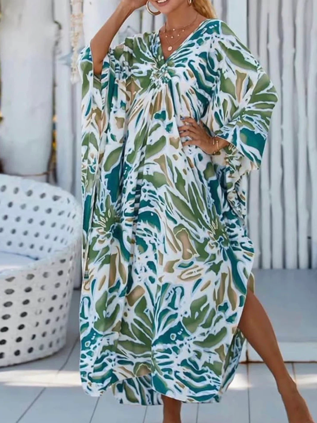 Bsubseach Kaftan Dresses Cover Up for Swimwear Women Plus Size - photo 2