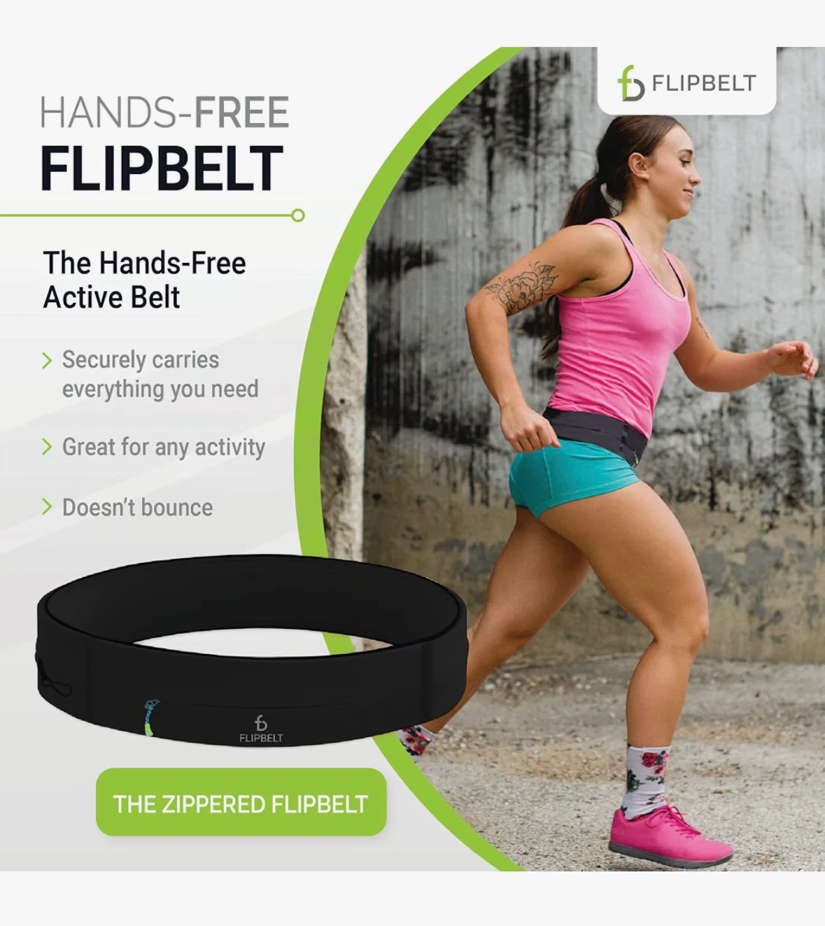 FlipBelt Running Pack Fitness and Running Fanny Pack Women Men - photo 2