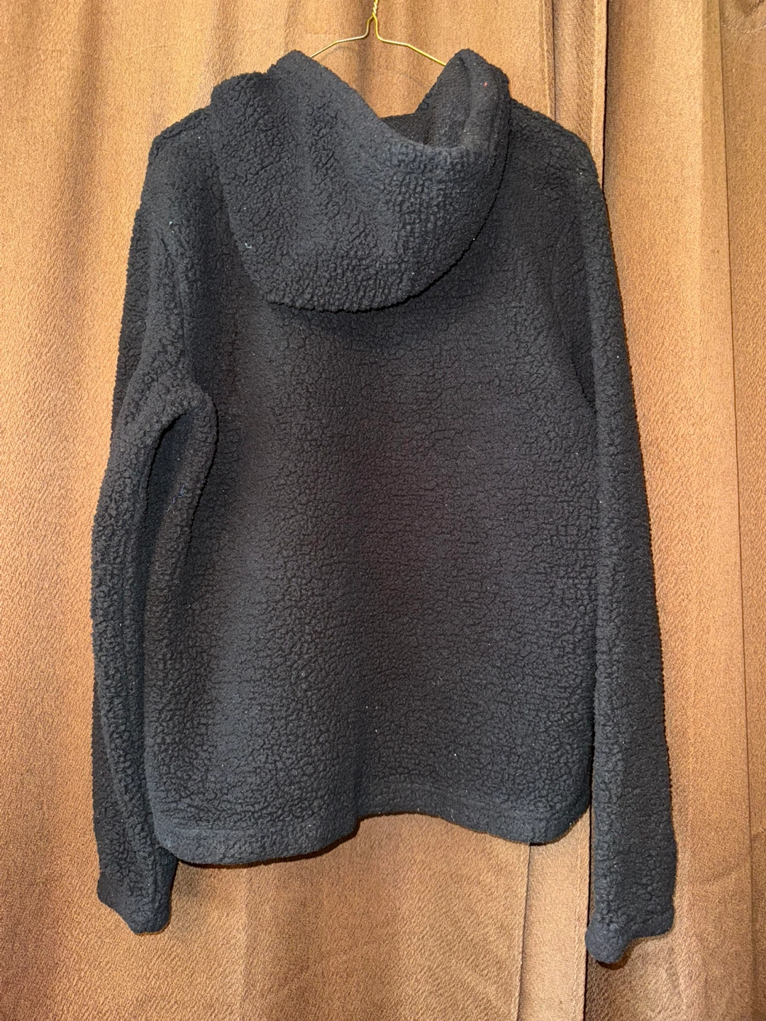 Black Fila Sherpa Half-Zip Hoodie - photo 2
