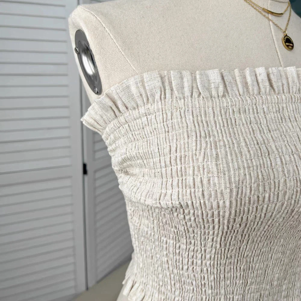 House of CB Beige Smocked Tube Top - photo 2