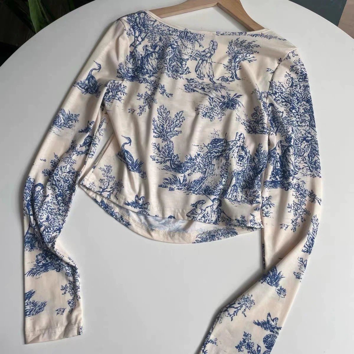 Toile de Jouy long sleeve top - photo 4