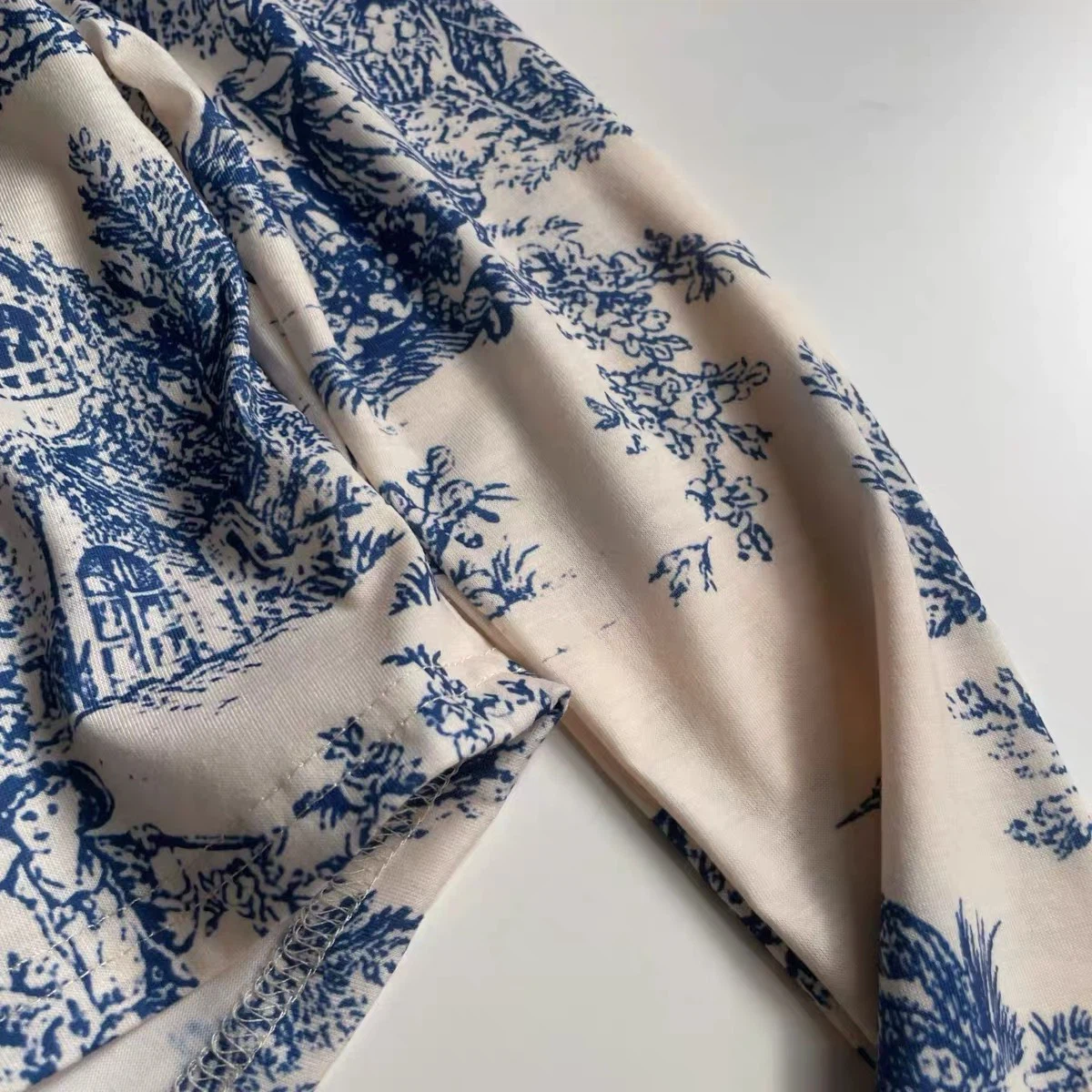 Toile de Jouy long sleeve top - photo 5