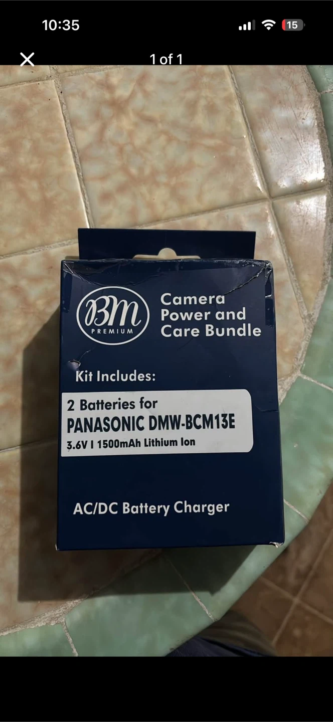 BM Premium DMW-BCM13E Battery and Battery Charger for Panasonic