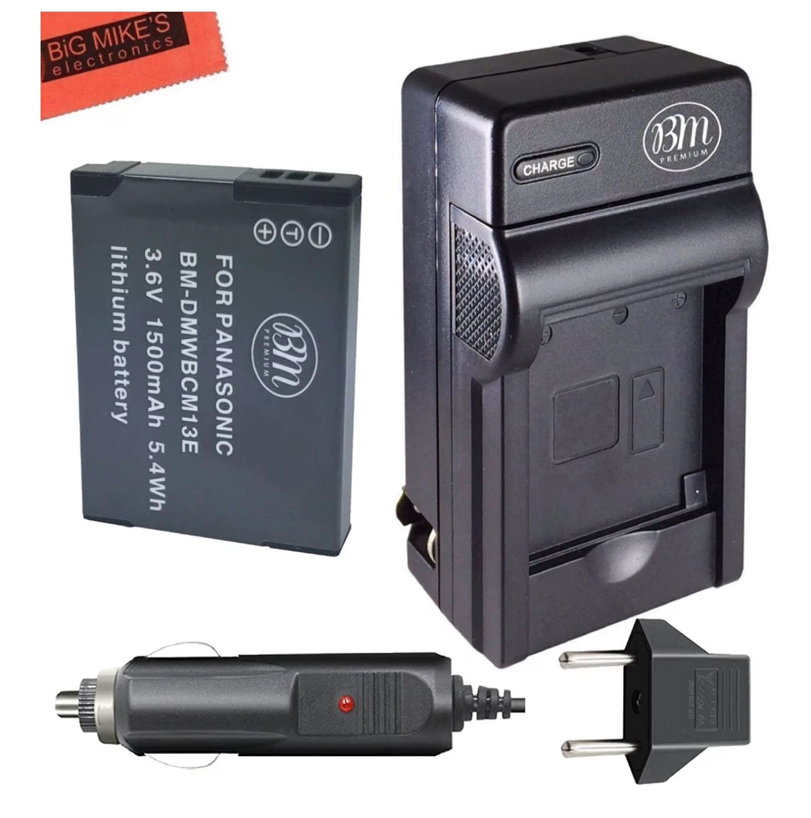 BM Premium DMW-BCM13E Battery and Battery Charger for Panasonic - photo 2