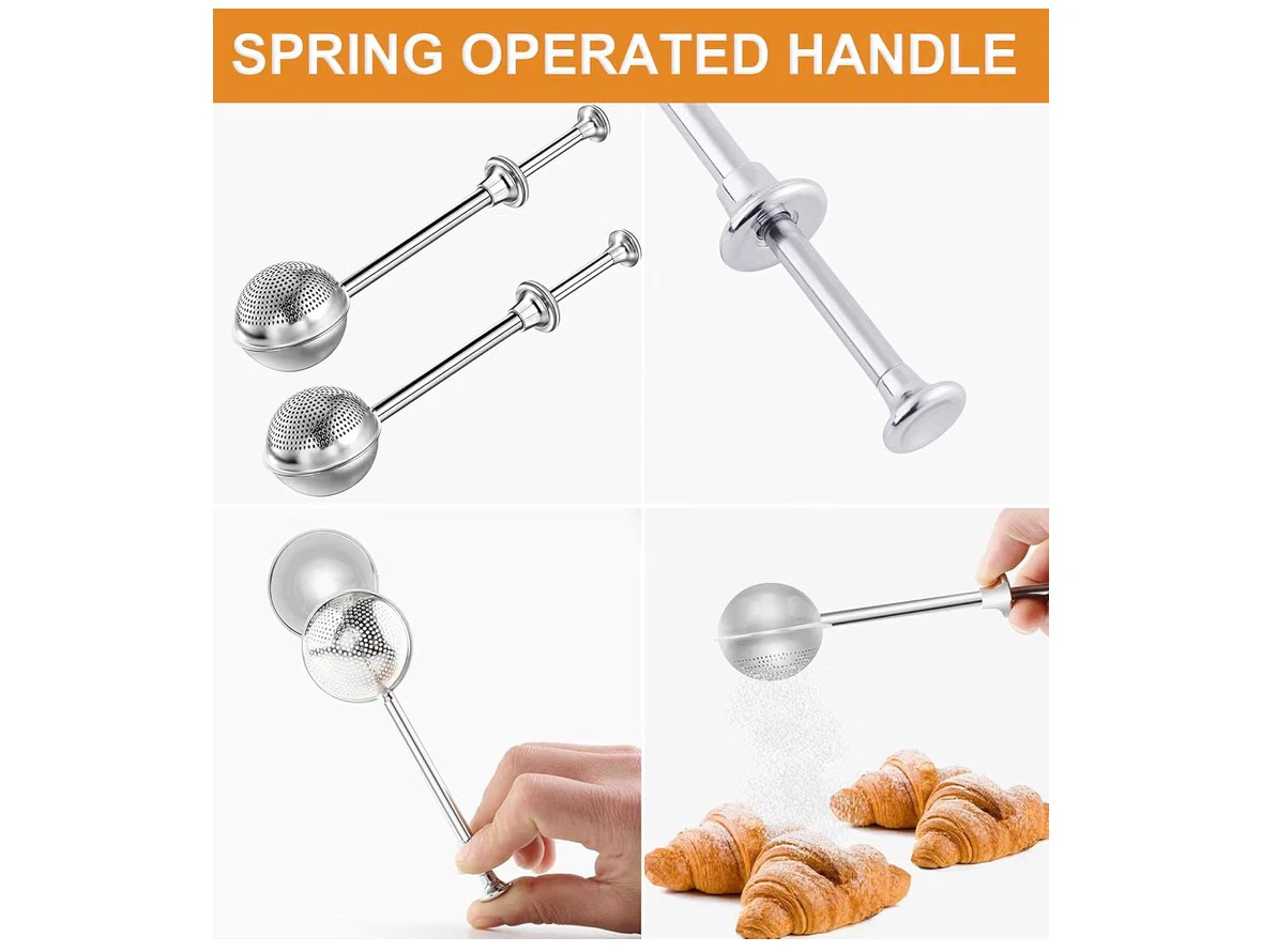 Stainless Steel Flour Sifter and Powdered Sugar Shaker Duster - photo 5