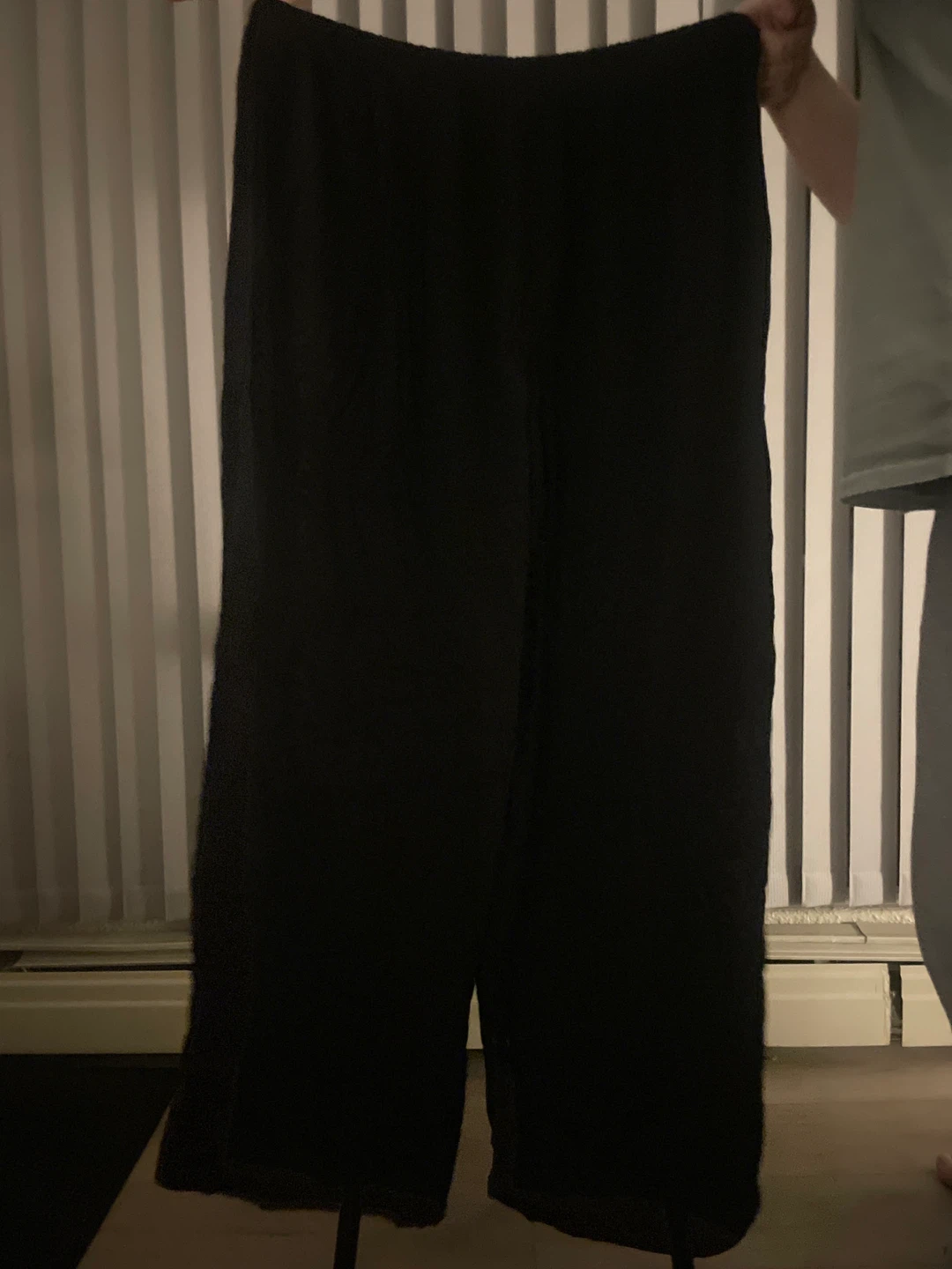 Black wide-leg trousers - photo 2