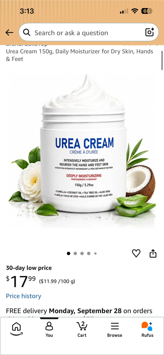 40% Urea Cream for Hands and Feet 150g
