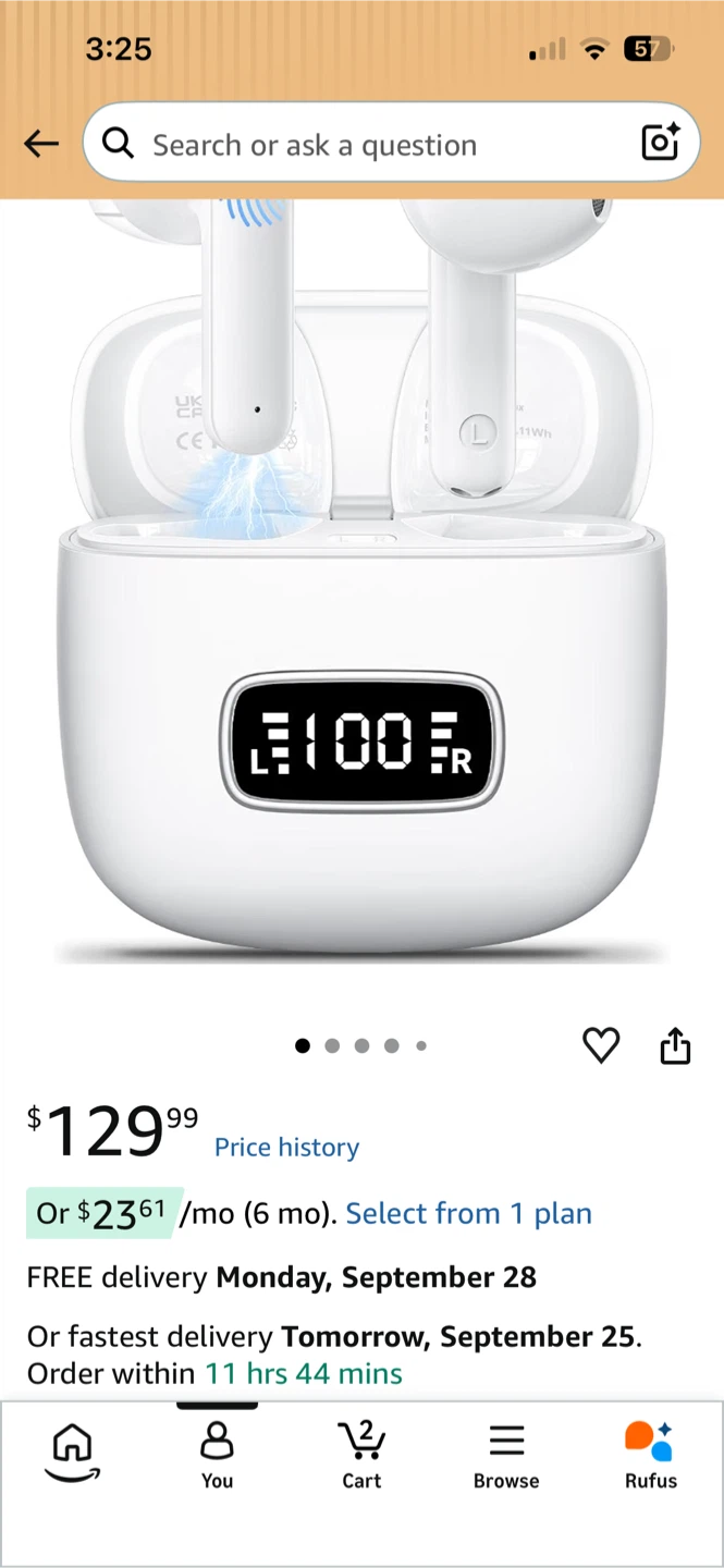 Wireless Earbuds,Bluetooth 5.4 with 42H Playtime