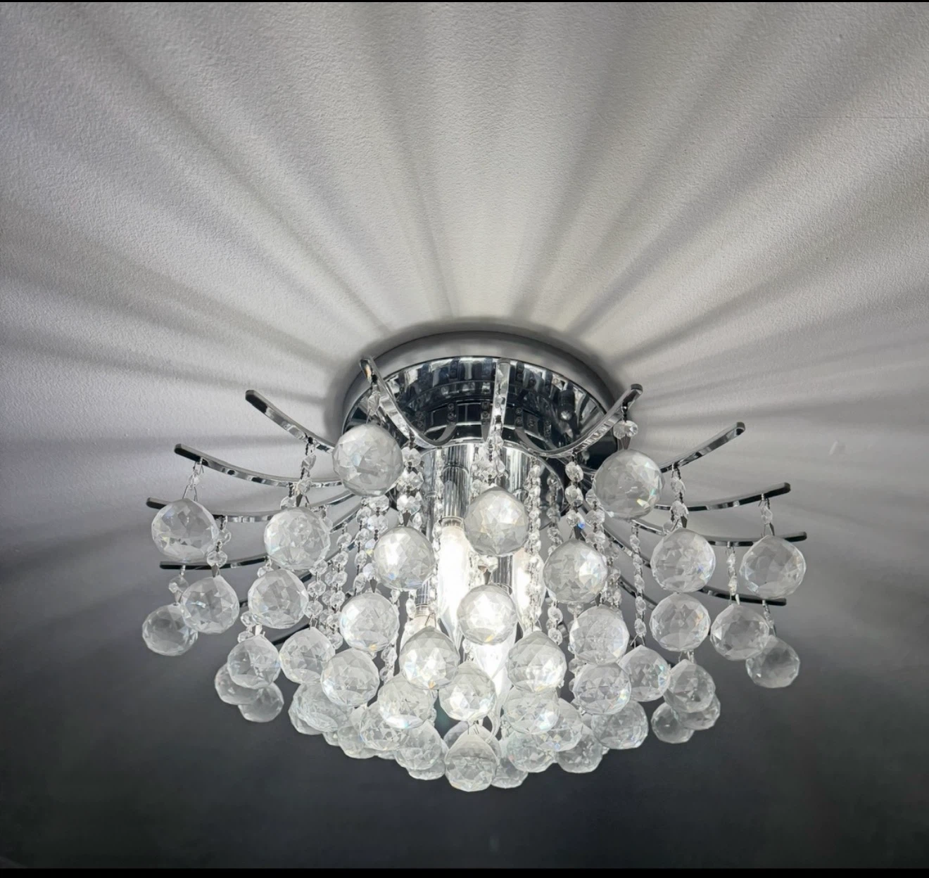 Crystal Ceiling Light Fixture