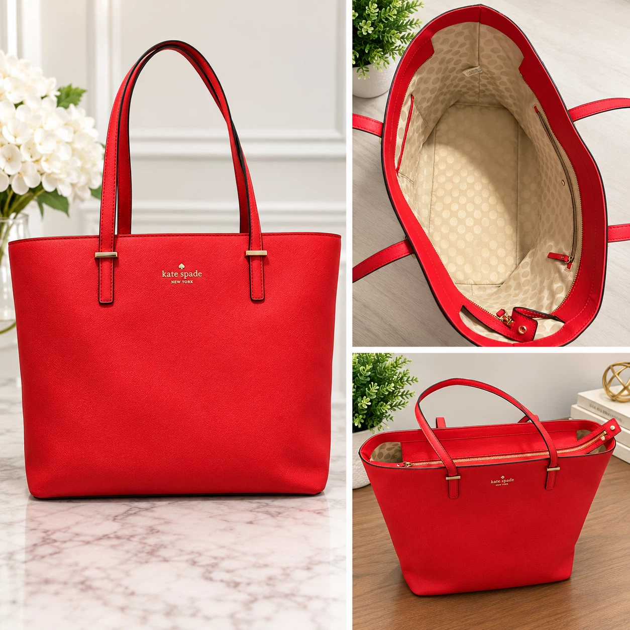 Kate Spade Large Red Tote