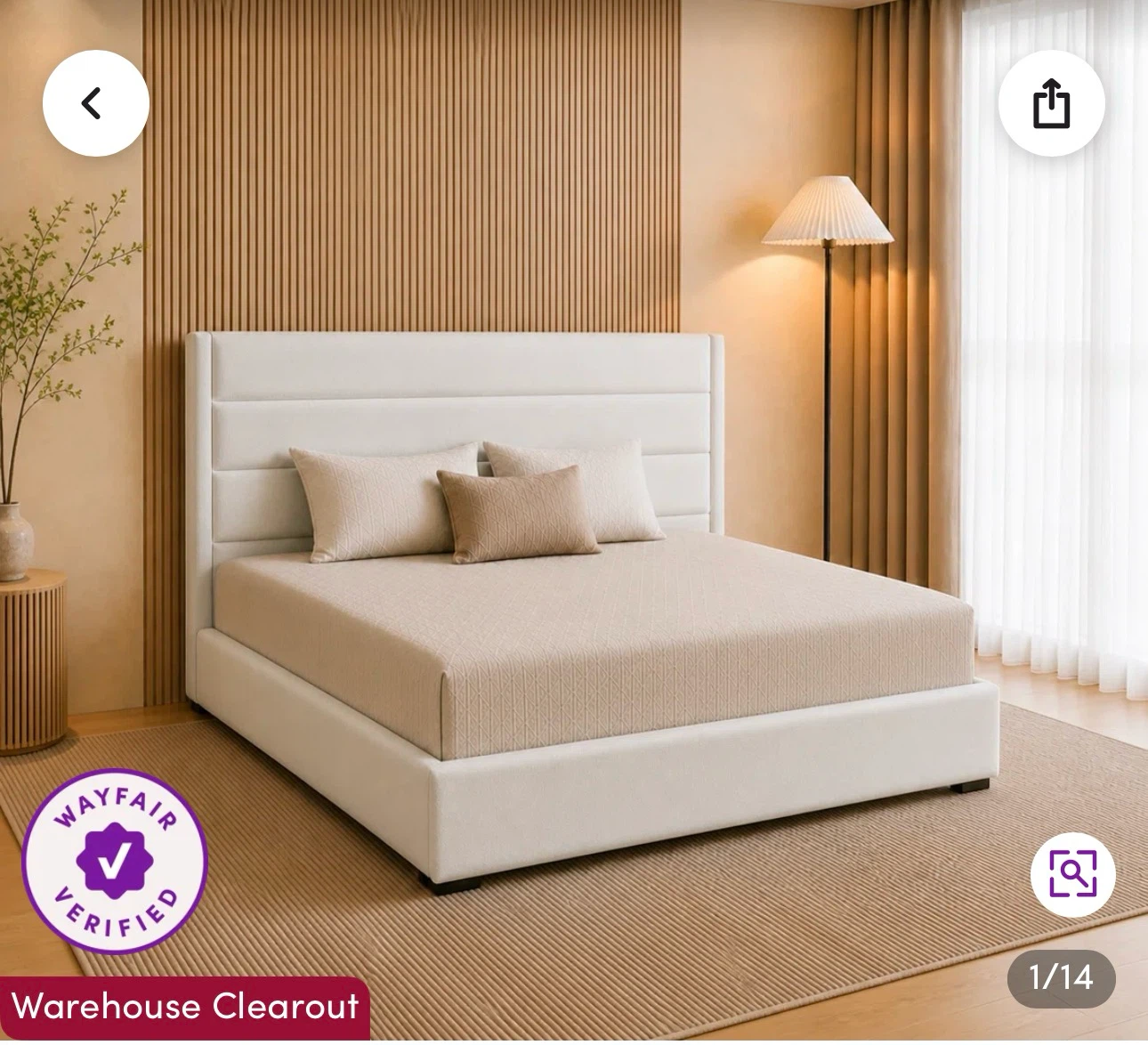 Wayfair Upholstered Storage Queen Bed Frame - photo 3