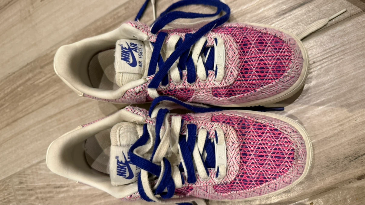 Nike Air Force 1 Pink/Blue Women's Sneakers - US 6.5
